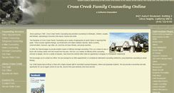 Desktop Screenshot of crosscreekcounseling.com